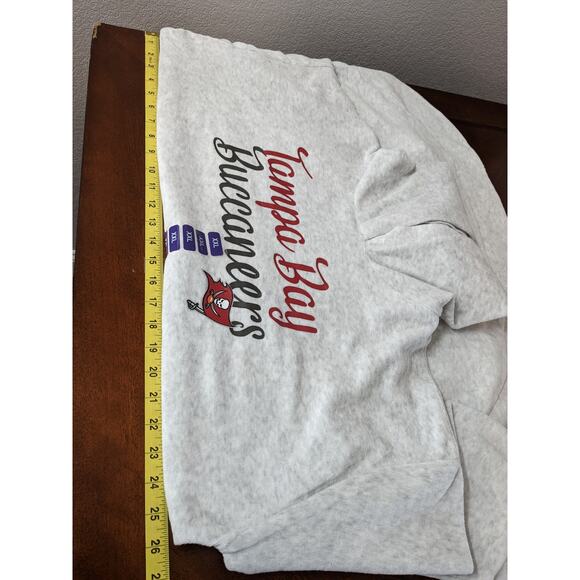 Tampa Bay Buccaneers Pajama Hoodie XXL Gray Womens Sleepwear Sweatshirt Bucs PJs - Picture 7 of 10